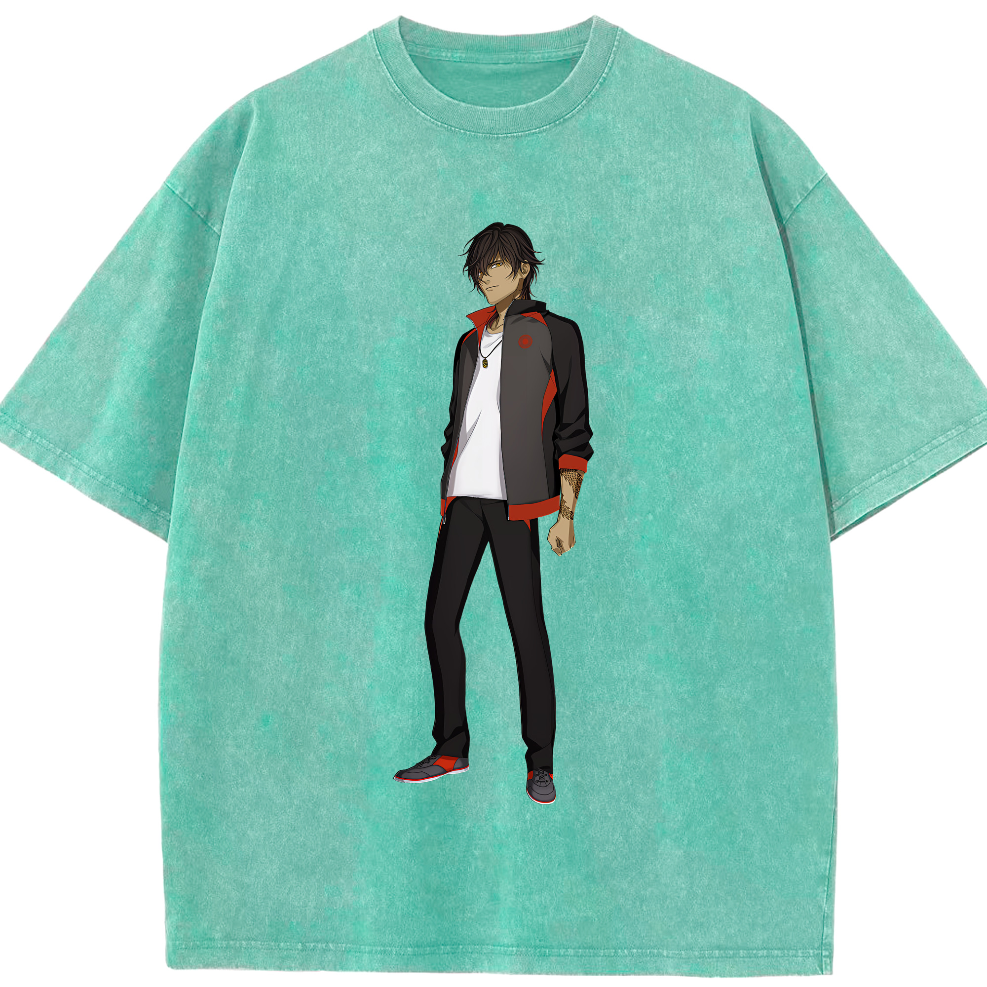 （画像用） 刀剣乱舞 Touken Ranbu 綿100% ヴィンテージ風 半袖Tシャツ（フロントプリント）